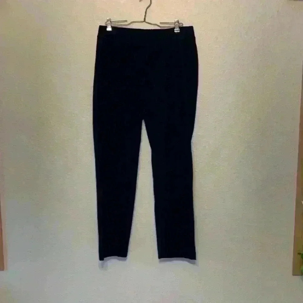 Eileen Fisher black tampered leg pant sz s petite career work fall winter preppy